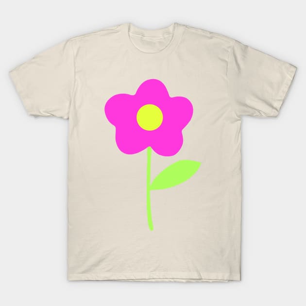 Just one pink flower. T-Shirt by artistagniya